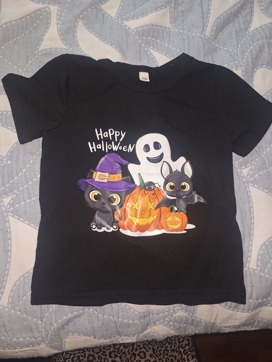 The NEW Boutique Other - The NEW Boutique Black Halloween Tee with Ghost, Kittens & Pumpkins NWOT